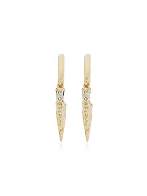 SYDNEY EVAN 14k Yellow Gold Diamond Earrings gold