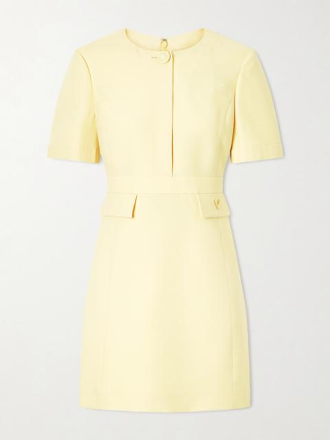 Valentino Wool And Silk-blend Crepe Mini Dress