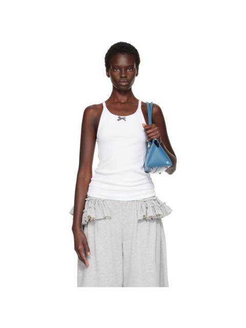 HommeGirls® White Ribbed Tank Top