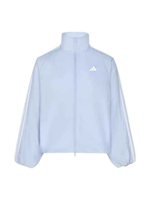 adidas (WMNS) adidas Dance Lace Mixed Woven Jacket Asia Sizing 'Crystal Sky' LD8219