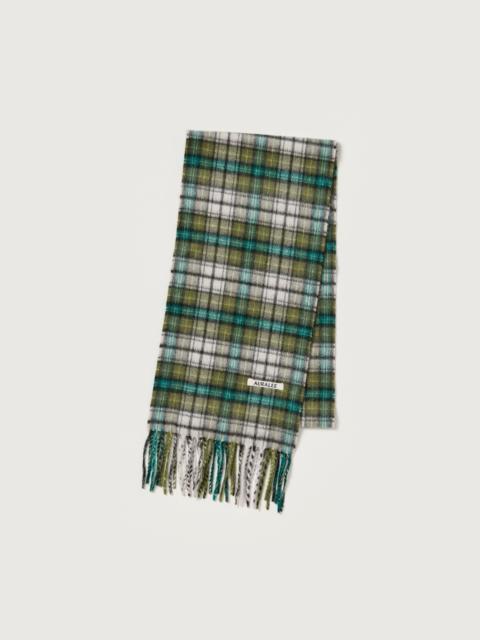 AURALEE CASHMERE CHECK LONG STOLE