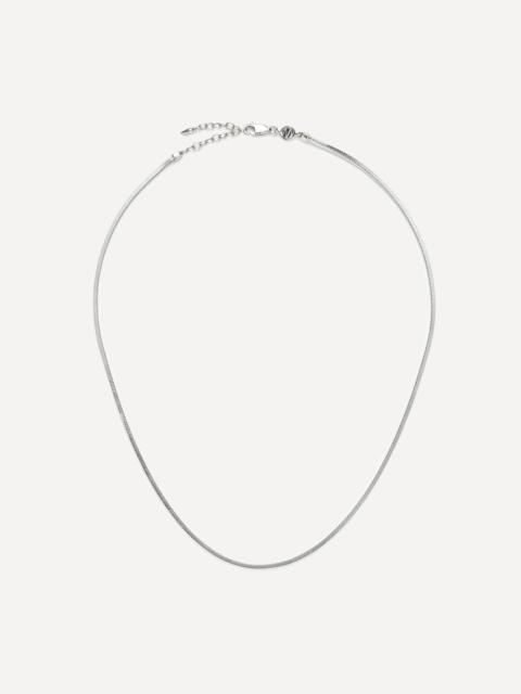 MISSOMA X Lucy Williams Sterling Silver Short Square Snake Chain Necklace
