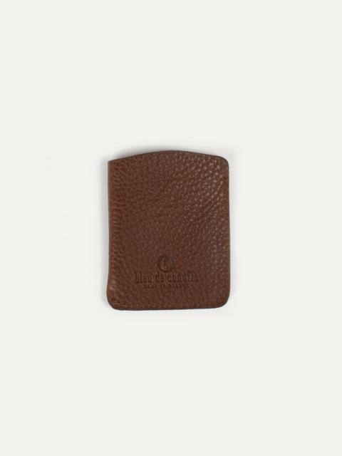 Bleu de Chauffe INTRO BUSINESS CARD HOLDER  -  AMBER BROWN