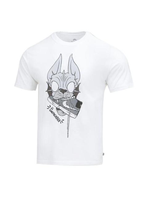 Nike Men's Nike Pattern Printing Short Sleeve White T-Shirt DN7329-100