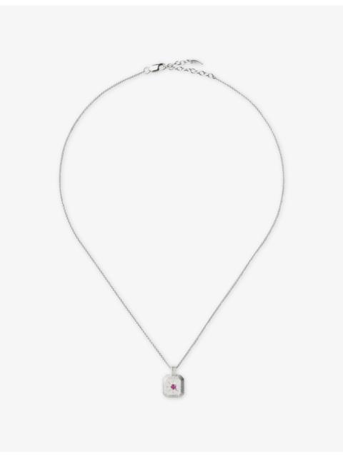 MISSOMA October Birthstone Sterling-Silver And Crystal Pendant Necklace