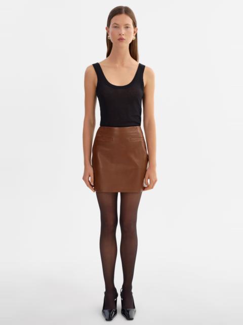 LAMARQUE ROWAN | Leather Mini Skirt