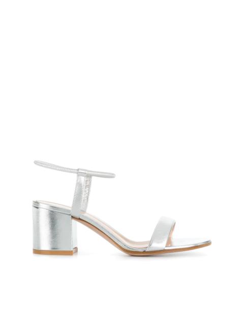 metallic ankle strap sandals