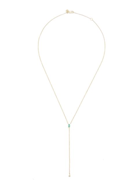 ILA Elettra 14K Yellow Gold Emerald Necklace green