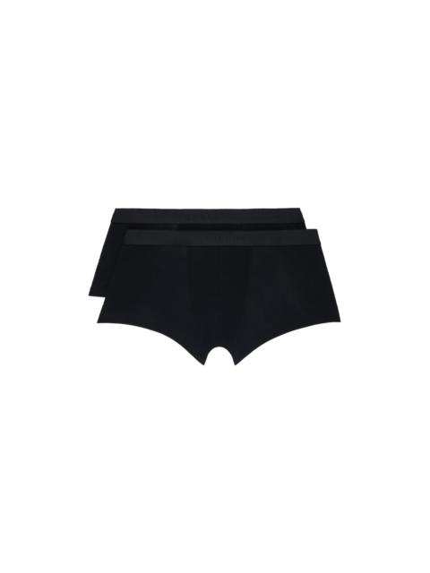 Two-Pack Black Twin Boxers