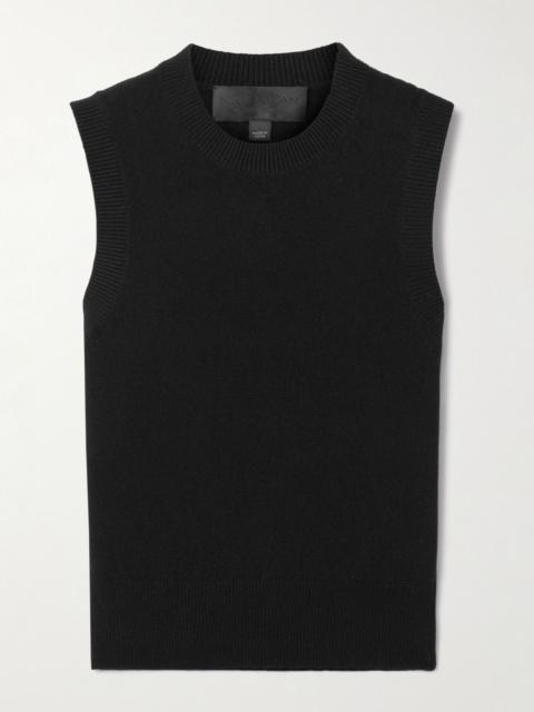 NILI LOTAN May cropped cashmere tank Black