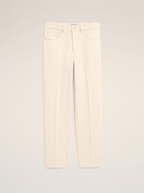 AMI Paris WHITE PARISIAN-FIT COTTON JEANS