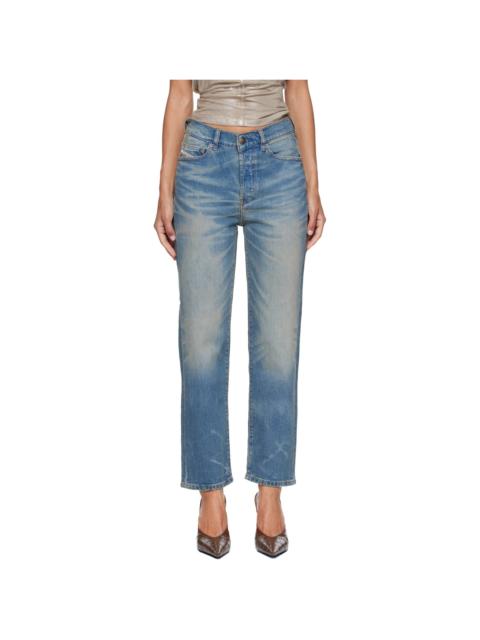 Diesel Blue Regular High Waist 1981 D-Went Jeans