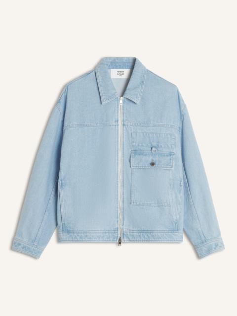 Maison Kitsuné ZIPPED DENIM JACKET
