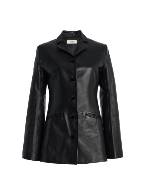 KALLMEYER Benny Longline Leather Blazer black