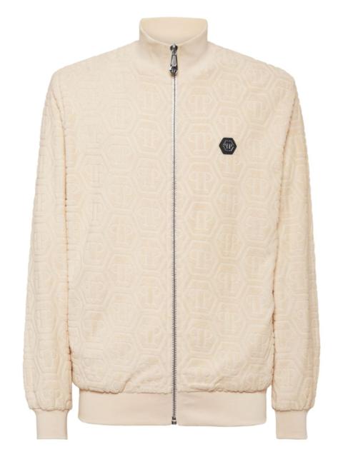 PHILIPP PLEIN monogram-jacquard track jacket