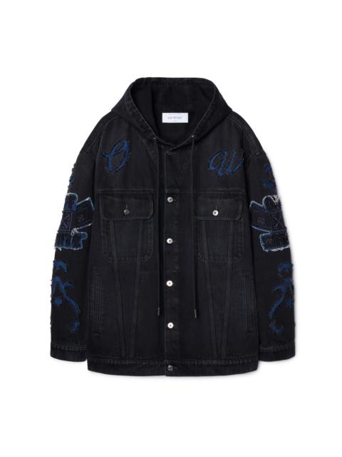 Off-White Natlover Denim Over Hooded Jacket