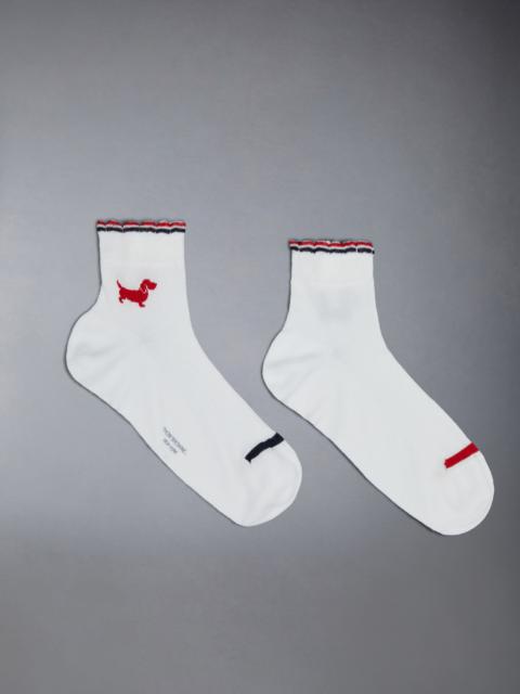 Thom Browne Cotton Crew Length Pointelle Hector Socks