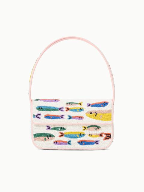 STAUD STAUD TOMMY BEADED BAG POP SARDINES