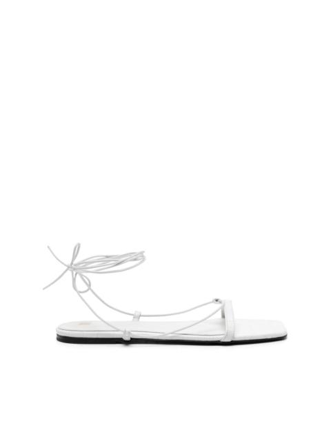 The Tie leather sandals
