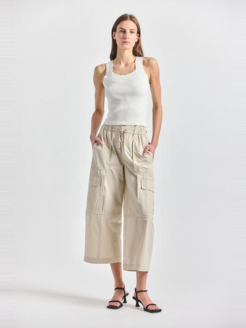 DEREK LAM 10 CROSBY RUTH CROPPED WIDE LEG CARGO PANT
