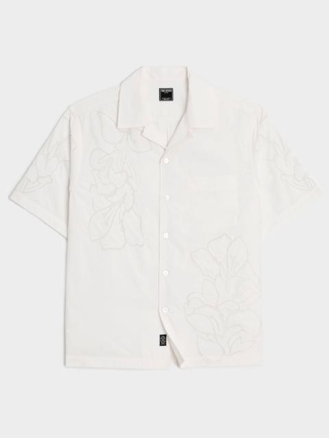 TODD SNYDER Cropped Cotton Camp Collar Shirt