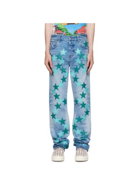 AMIRI Blue Chemist Edition Star Jeans