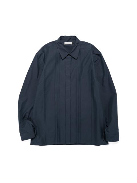 AMOMENTO Pleated Shirt Navy
