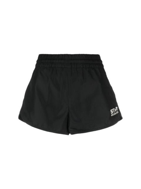 logo-print mini shorts