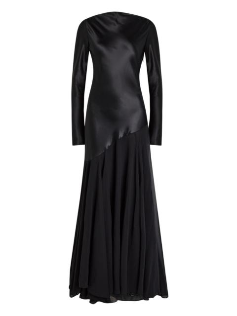 TOVE Cordelia long-sleeve panelled maxi dress