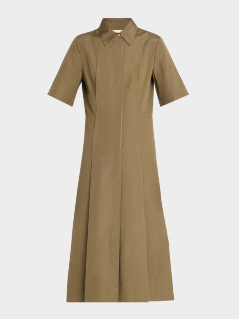 Vince Canvas Tape Short-Sleeve Shirtdress