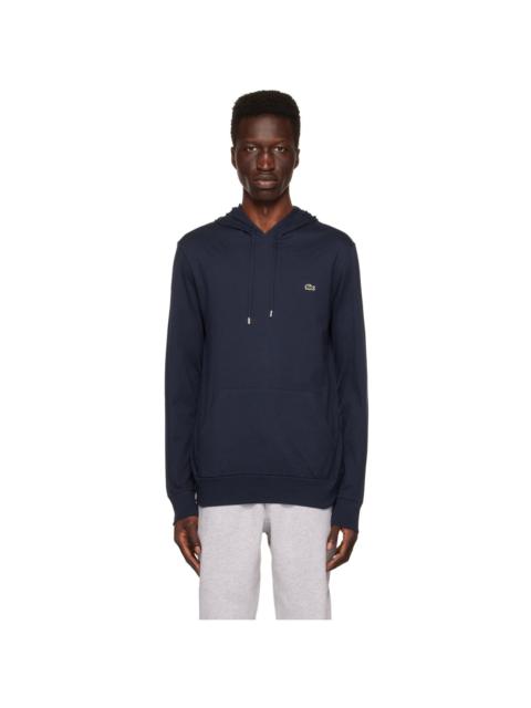 LACOSTE 느슨한 적합 배지 hoodie