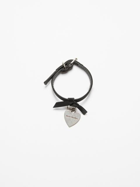 Acne Studios Musubi charm bracelet - Black
