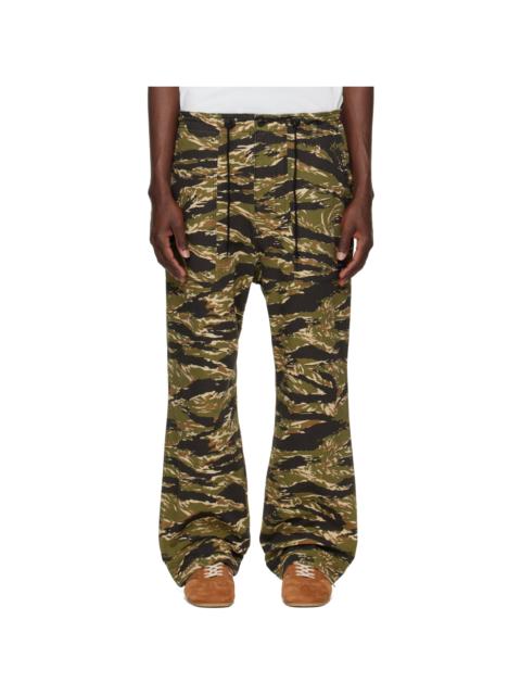 NEEDLES Khaki Cotton Ripstop Camo String Fatigue Trousers
