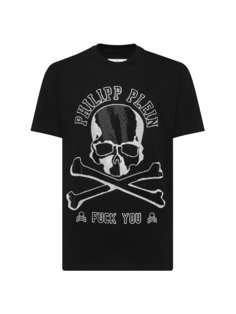 skull-print cotton T-shirt