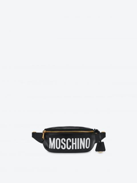 Moschino CALFSKIN BELT BAG WITH LOGO