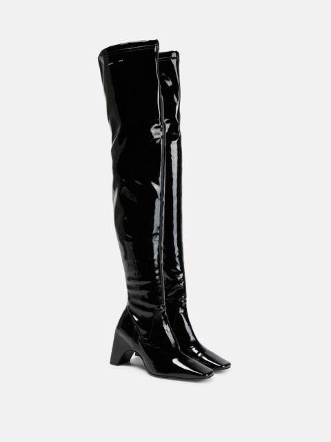 PVC over-the-knee boots
