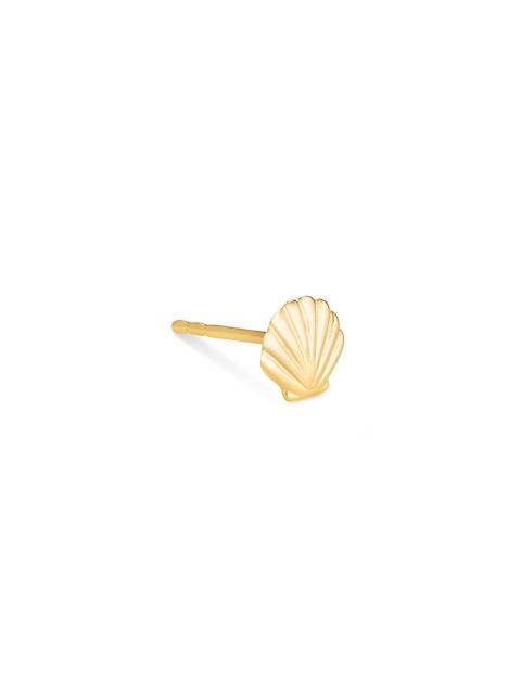 KENDRA SCOTT Shell Single Stud Earring in 18k Yellow Gold Vermeil