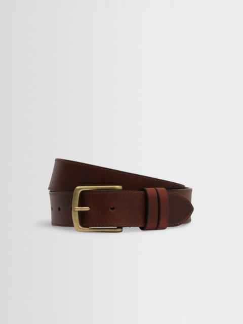 Wax London Paton - Brown Leather Belt