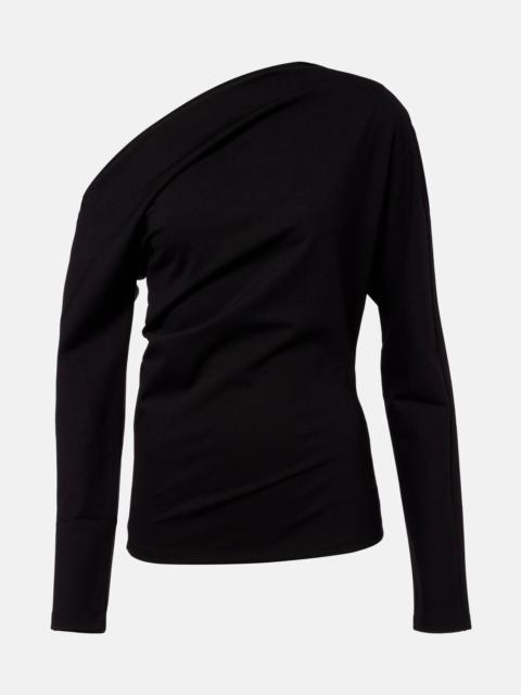 RÓHE Draped one-shoulder top