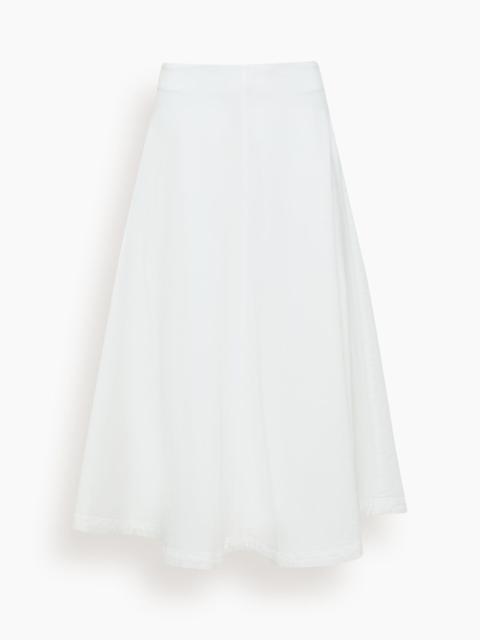 Altuzarra Varda Skirt in Optic White