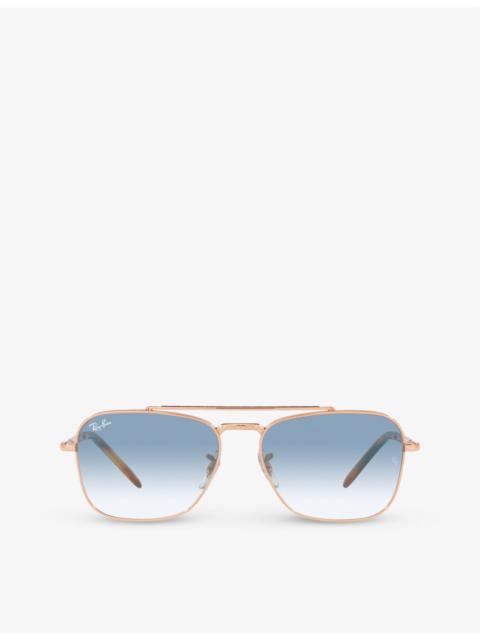 Ray-Ban RB3636 New Caravan aviator-frame metal sunglasses