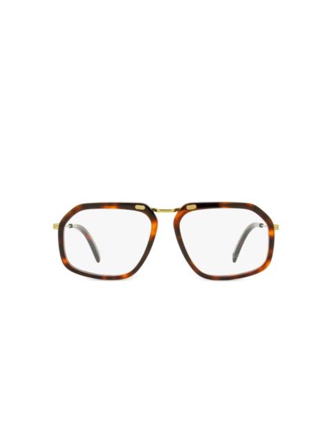 ZEGNA rectangular single-bridge glasses