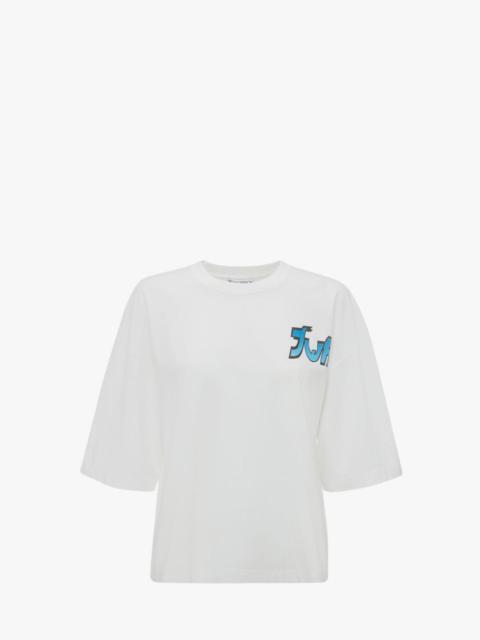 JW Anderson RUN HANY PRINT BOXY T-SHIRT