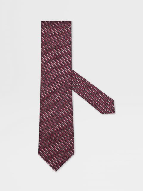 RED SILK TIE