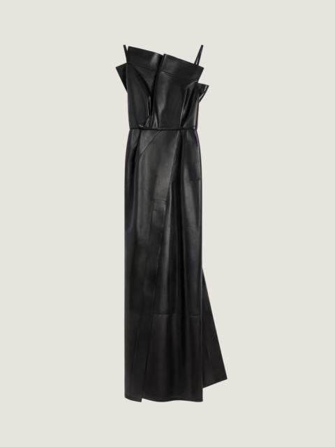 Givenchy TRENCH LONG DRESS IN LEATHER
