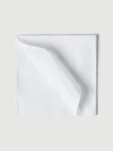 Brunello Cucinelli Sea Island Cotton twill pocket square for tuxedo