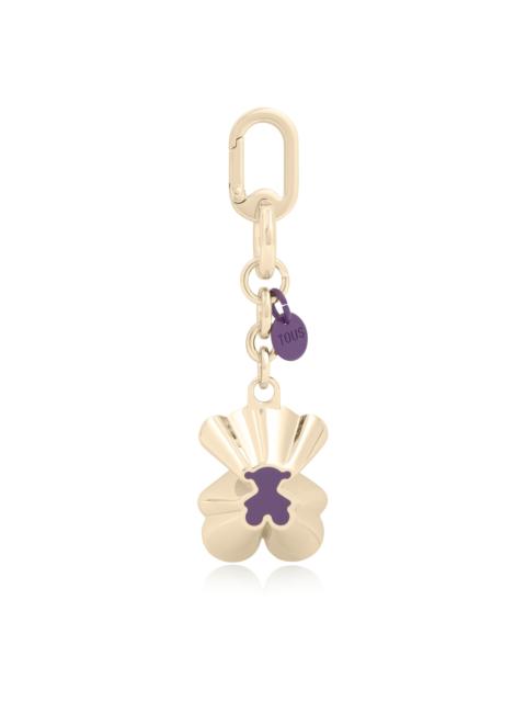 TOUS Lilac and gold-colored Key Ring TOUS Trunk Bear