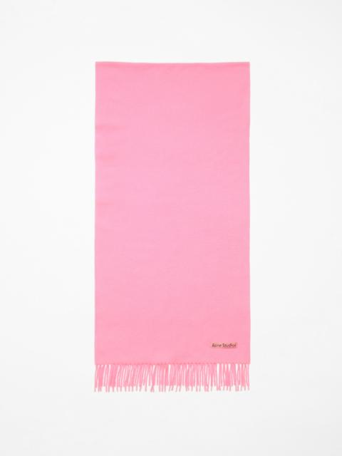 Acne Studios Fringe wool scarf – Narrow - Bubble Pink