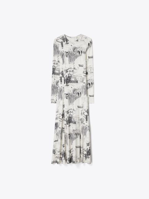 TORY BURCH Printed Viscose Jersey Dress