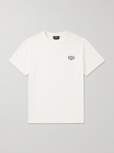 A.P.C. Logo-Embroidered Cotton-Jersey T-Shirt
